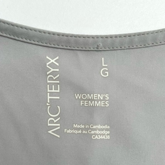 Arc'teryx Contenta Dress Light Immersion Gray Grey Sleeveless Size Large - Picture 14 of 16